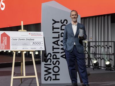 Der Star "Basic &amp; Essential"- Preis der Swiss Hospitality Awards ging an das Casa Santo Stefano